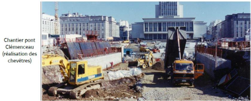 1995 - Construction du pont Clemenceau bis